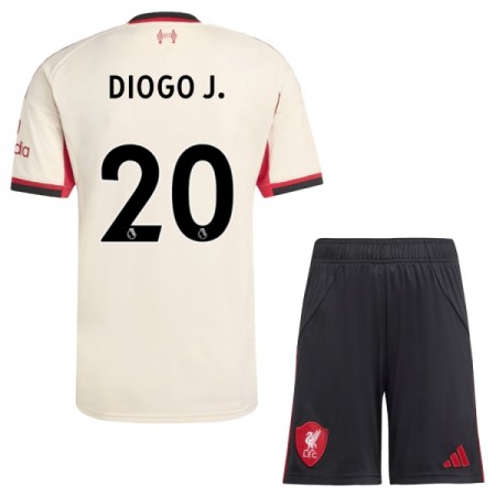 Liverpool Diogo J 20 Venkovní 2025-26 - Dětské Fotbalové Dresy (S/S) Liverpool Diogo J 20 Venkovní 2025-26 - Dětské Fotbalové Dresy (S/S)